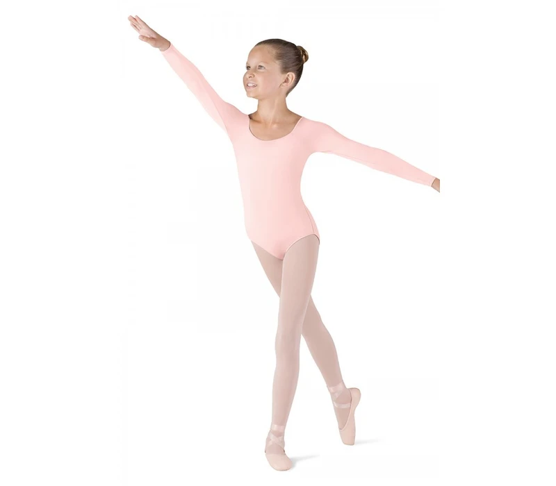 Bloch Meglio, long sleeve leotard - Light Pink Bloch