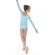 Bloch Meglio, long sleeve leotard - Pastel Blue Bloch