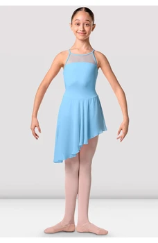 Eurika, girl's dress with an asymmetrical skirt