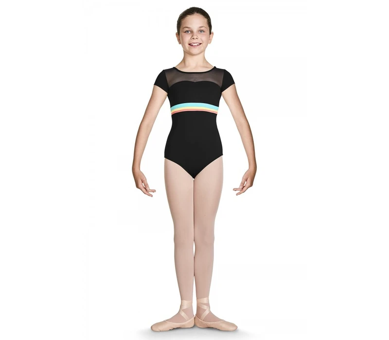 Bloch Isa, short sleeve leotard - Black