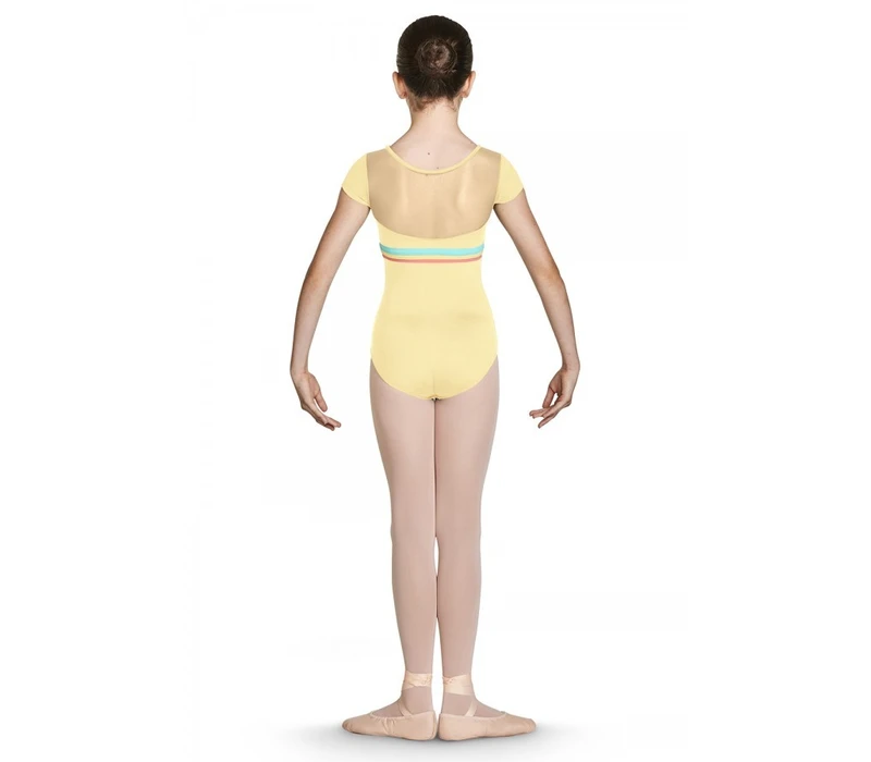 Bloch Isa, short sleeve leotard - Yellow