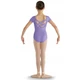 Bloch strap back cap sleeve leotard for kids - Lavender Bloch