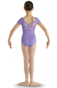 Bloch CL8832 strap back cap sleeve leotard for kids