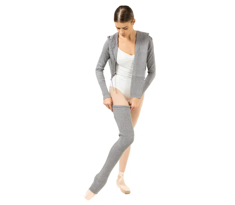 Bloch Cropped Knit Full Zip Hoodie, Women’s Hoodie Bloch Cropped Knit Full Zip Hoodie, Women’s Hoodie - Grey Bloch