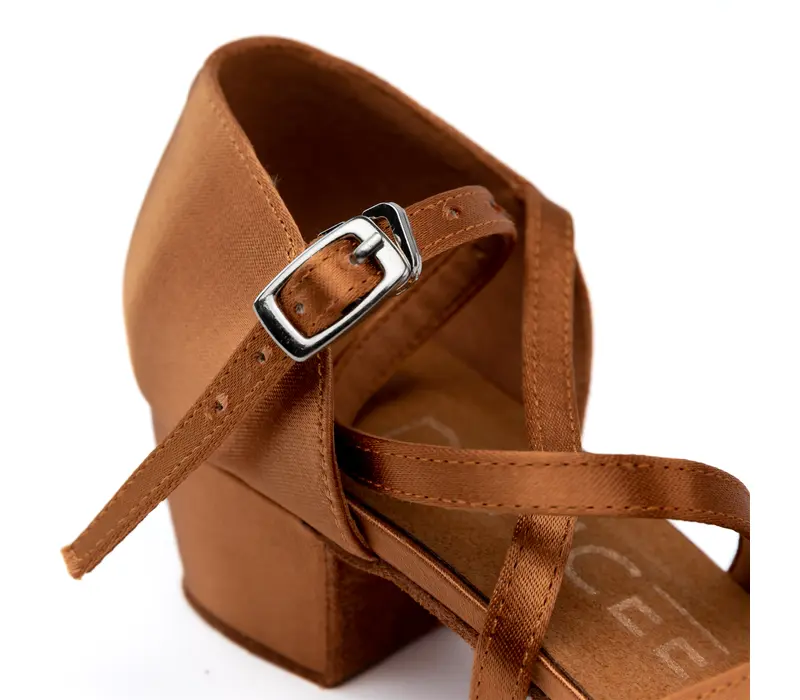 Dancee Amalia, Latin shoes for ladies - Dark tan