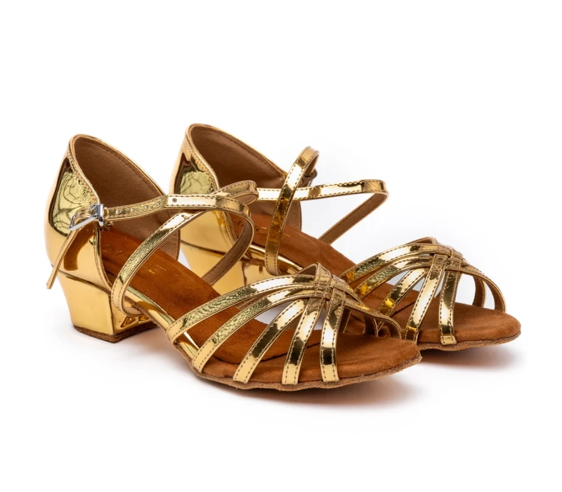 Dancee Betty, Latin shoes for girls - Gold Dancee Betty, Latin shoes for girls - Gold