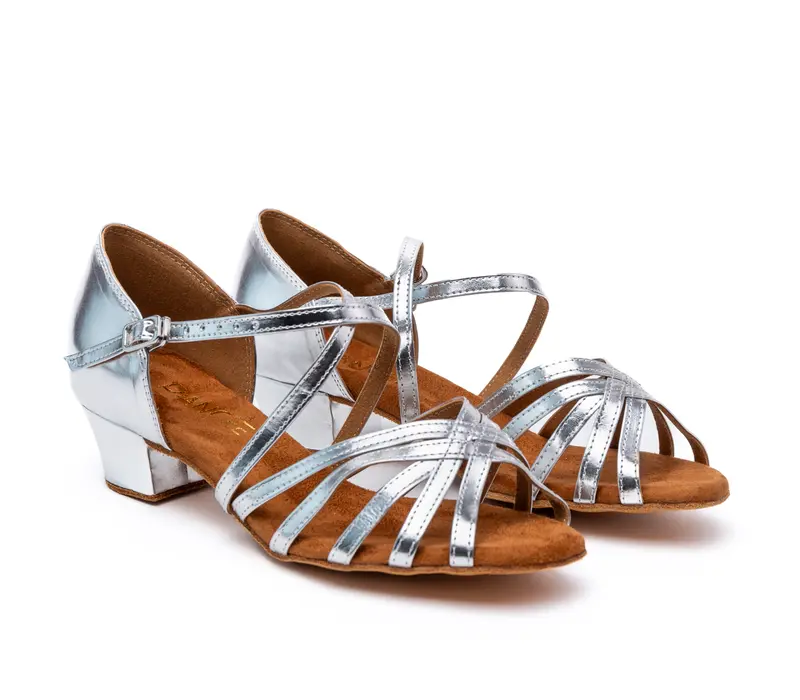 Dancee Betty, women´s latin shoes - Silver