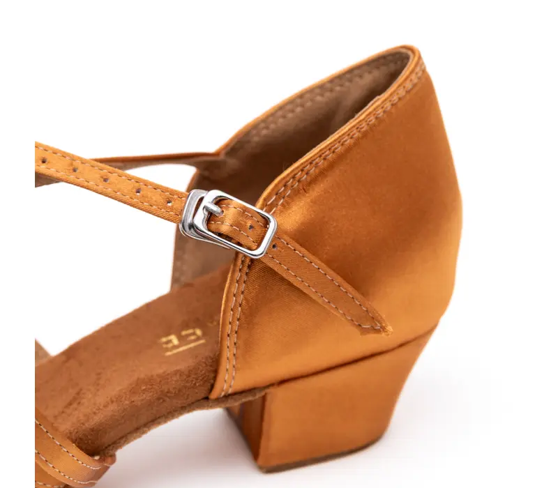 Dancee Betty, Latin shoes for girls - Dark tan