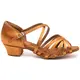 Dancee Betty, women´s latin shoes - Dark tan