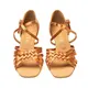 Dancee Clara, Latin shoes for ladies - Dark tan