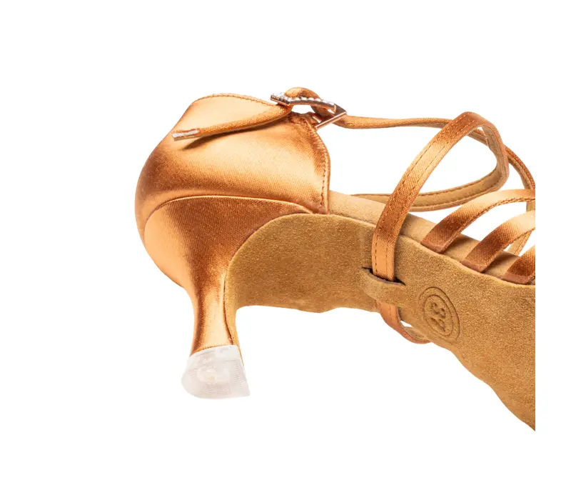 Dancee Clara, Latin shoes for ladies - Dark tan