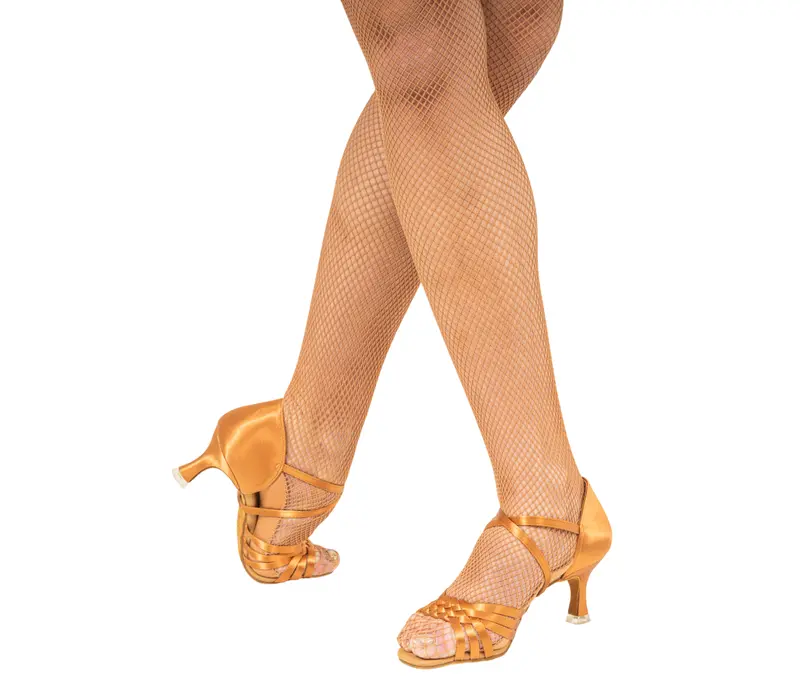 Dancee Clara, Latin shoes for ladies - Dark tan