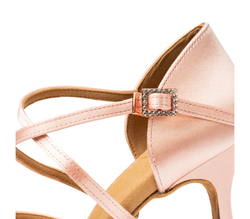 Dancee Dia, women's latino shoes - Flesh satin WJ