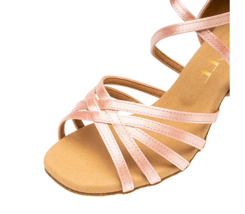 Dancee Dia, women's latino shoes - Flesh satin WJ