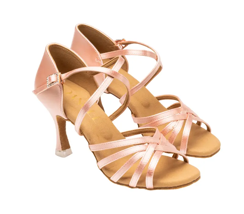 Dancee Dia, women's latino shoes - Flesh satin WJ