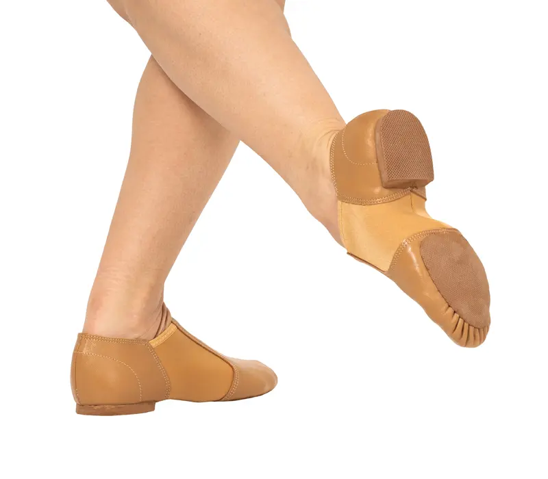 Dancee jazz slip on, women´s jazz shoes - Tan