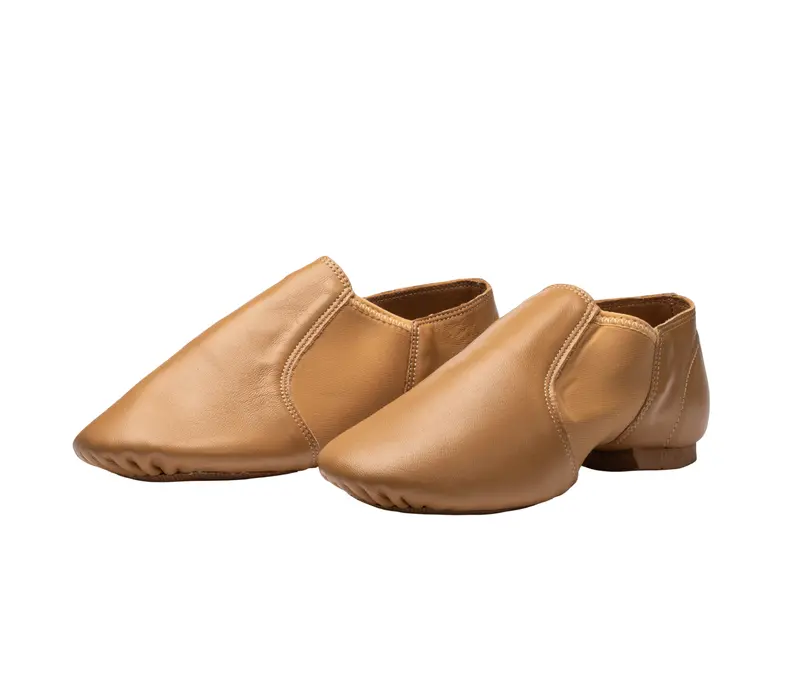 Dancee jazz slip on, men´s jazz shoes - Tan