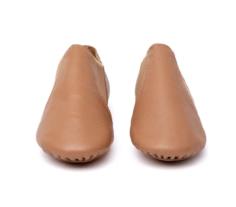 Dancee Economy jazz slip on, jazz shoes for children - Tan