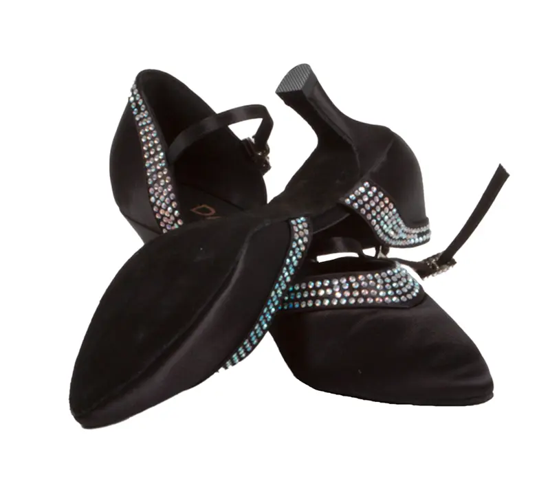 Dancee Grace, women's ballroom dance shoes - Black