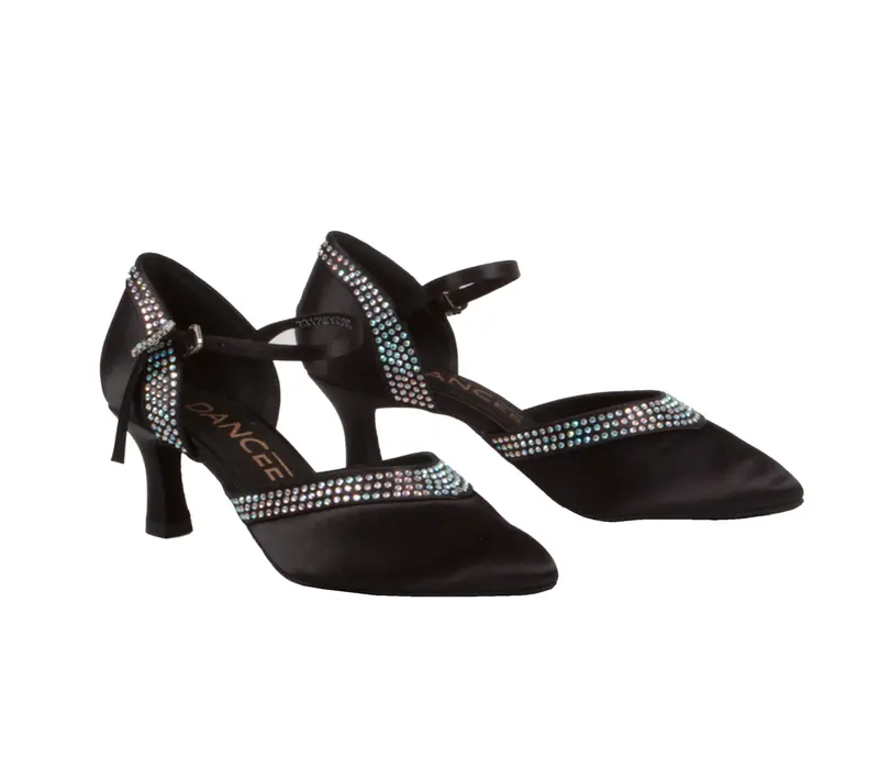 Dancee Grace, women's ballroom dance shoes - Black