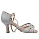 Dancee Kate, Ladies' Latin Dance Shoes - Silver glitter