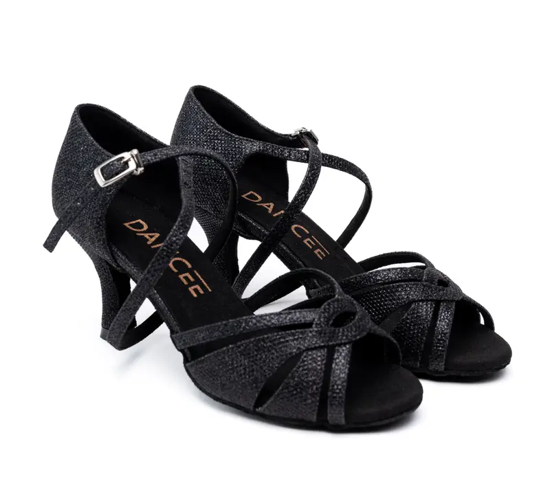 Dancee Kate, Ladies' Latin Dance Shoes - Black gliter