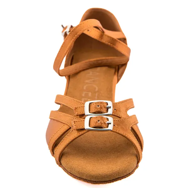 Dancee, women's Latin shoes with buckle and Cuban heel
