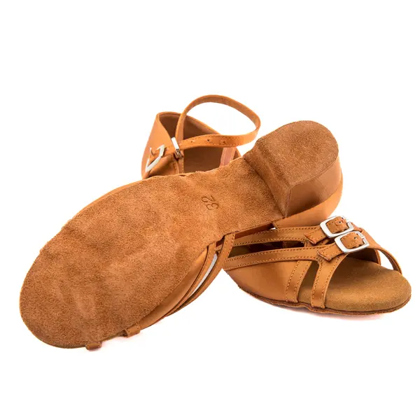 Dancee, women's Latin shoes with buckle and Cuban heel