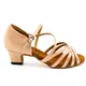 DanceeLily, Latin shoes for ladies - Flesh satin WJ