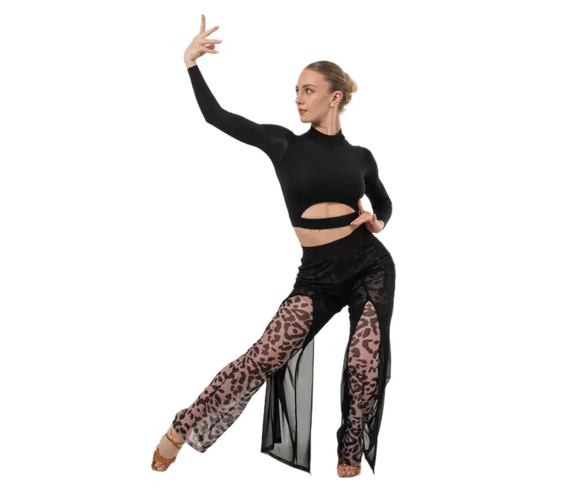Dancee Nataly ballroom, ladies' dance trousers Dancee Nataly ballroom, ladies' dance trousers - Leopard