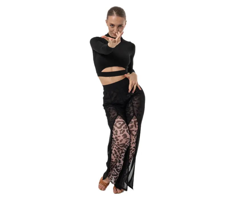 Dancee Nataly ballroom, ladies' dance trousers Dancee Nataly ballroom, ladies' dance trousers - Leopard