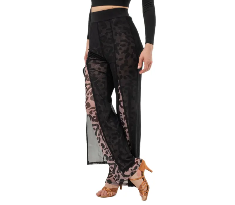 Dancee Nataly ballroom, ladies' dance trousers Dancee Nataly ballroom, ladies' dance trousers - Leopard