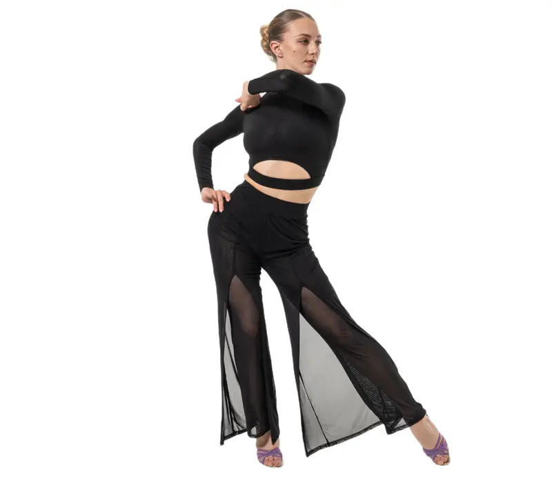 Dancee Nataly ballroom, ladies' dance trousers Dancee Nataly ballroom, ladies' dance trousers - Black