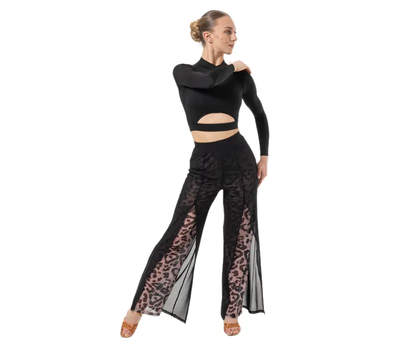 Dancee Nataly ballroom, ladies' dance trousers Dancee Nataly ballroom, ladies' dance trousers - Leopard