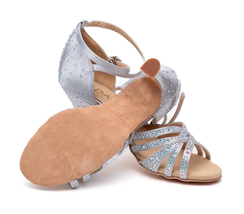 Dancee Star, Latin shoes for ladies - Silver