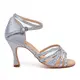 Dancee Star, Latin shoes for ladies - Silver