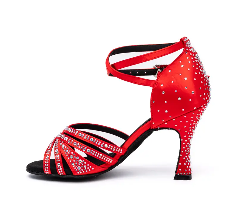 Dancee Star, Latin shoes for ladies - Red