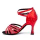 Dancee Star, Latin shoes for ladies - Red