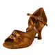 Dancee Stella, Latin shoes for ladies - Dark tan