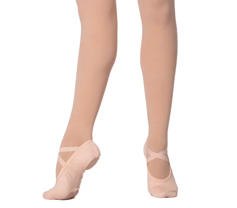 Dancee Pro stretch, women's elastic ballet shoes - Pink