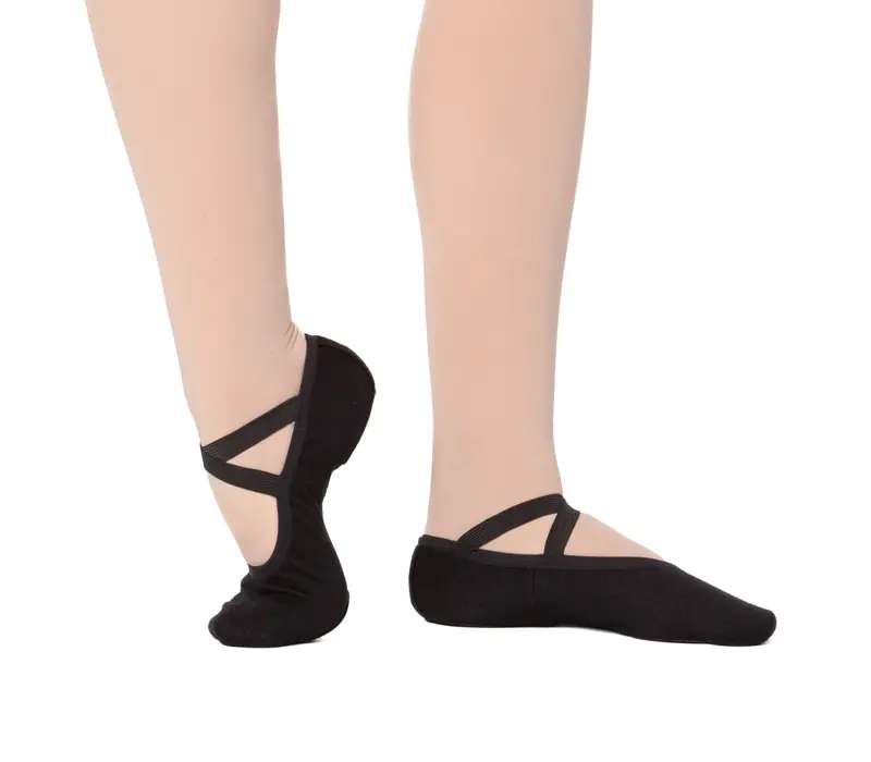 Dancee Pro stretch, women's elastic ballet shoes - Black