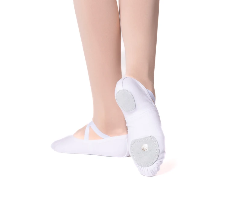 Dancee Pro stretch, children's elastic ballet shoes - White
