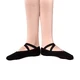 Dancee Pro stretch, children's elastic ballet shoes - Black