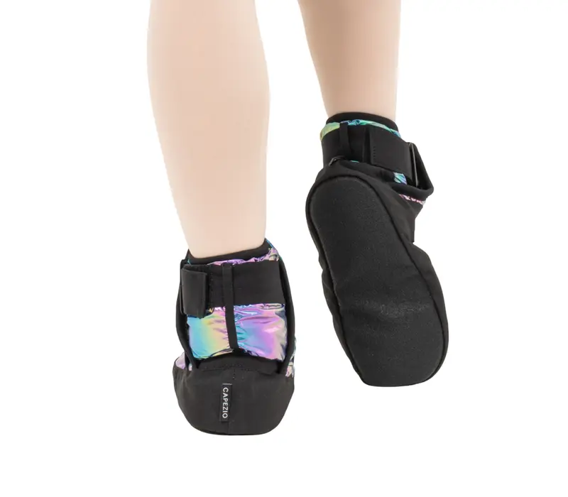 Capezio Glam Warmup Booties - Metalic rainbow