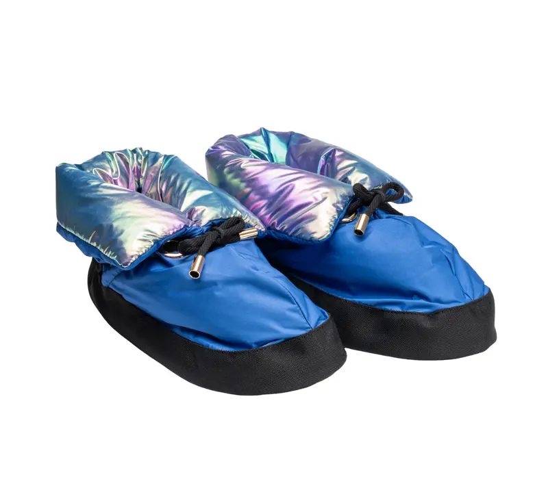 Capezio Ballroom, Girls' Warmup Booties - Metalic rainbow