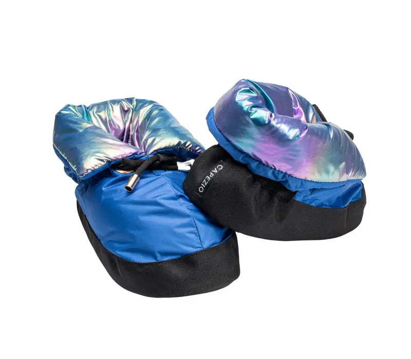 Capezio Ballroom, Girls' Warmup Booties - Metalic rainbow