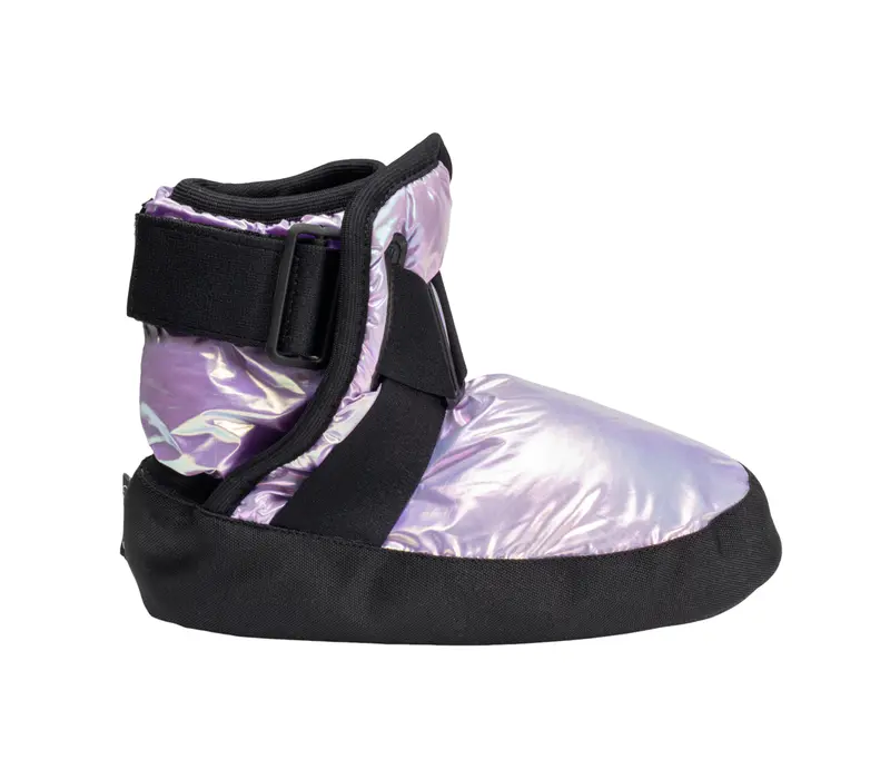 Capezio Glam Warmup Booties - Metalic light lavender