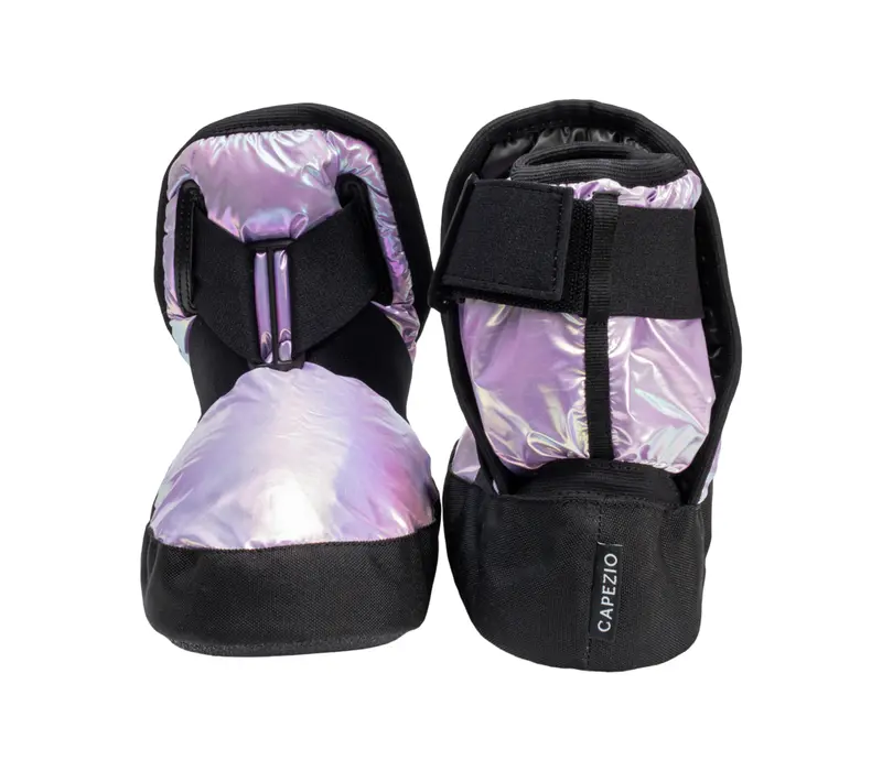 Capezio Glam Warmup Booties - Metalic light lavender