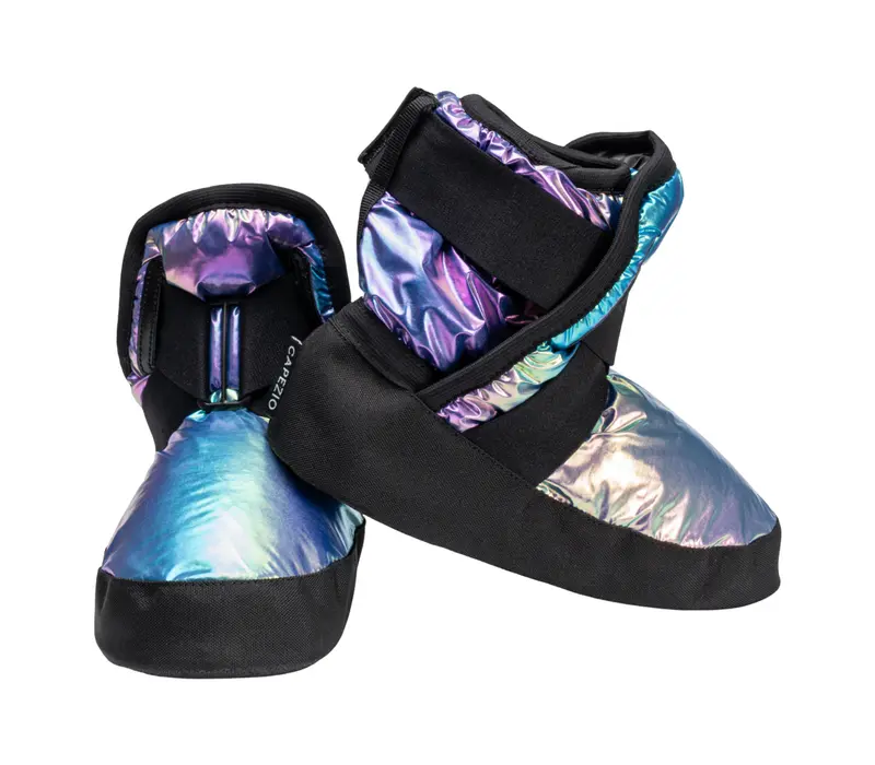 Capezio Glam Warmup Booties - Metalic rainbow