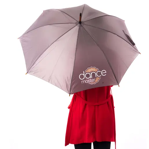 DanceMaster umbrella with a curved handle